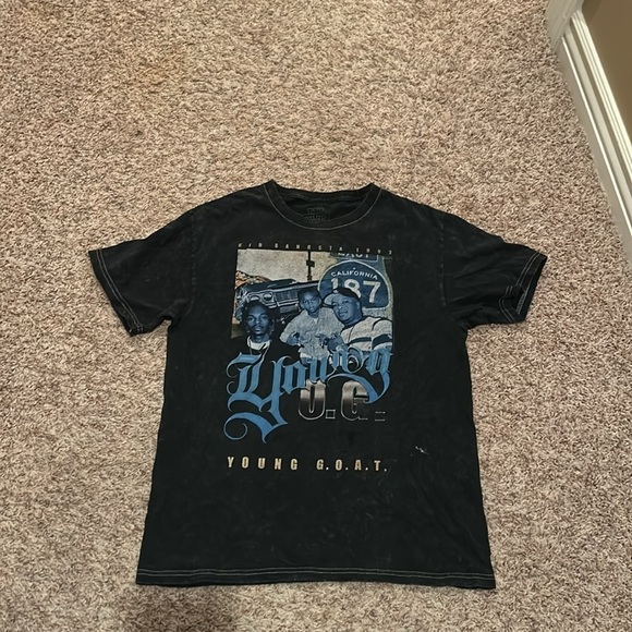 Kid Gangsta 1993 Young OG Dr Dre Snoop Bow Wow Rap T shirt Size Small - Picture 9 of 9